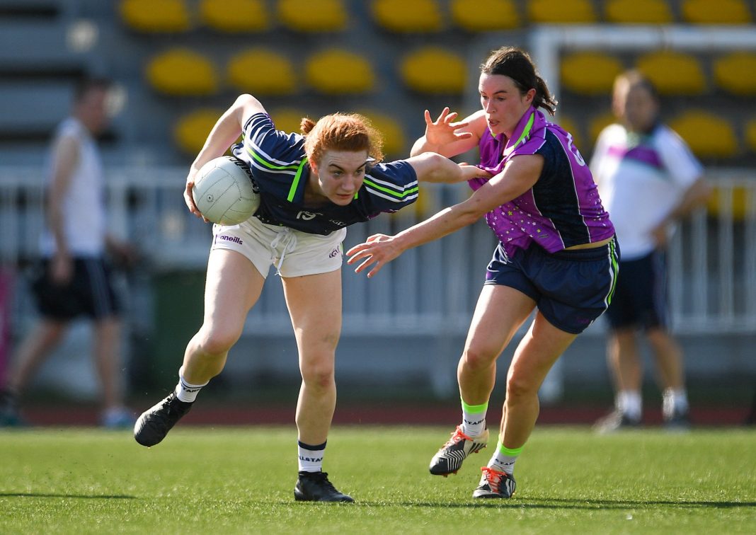 far from belfast, gaelic football keeps their irish up