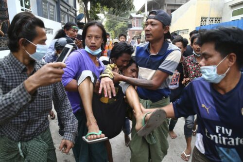 2 Myanmar Protesters Killed by Police Gunfire, Reports Say