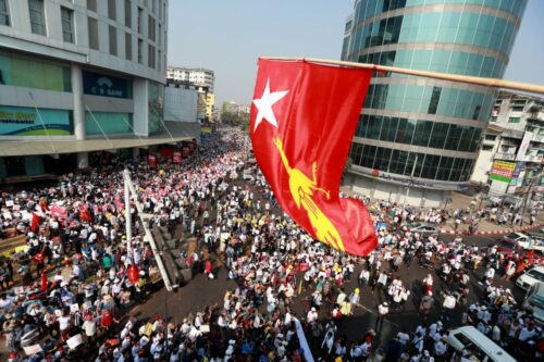 Protests Swell After Myanmar Junta Raises Specter of Force