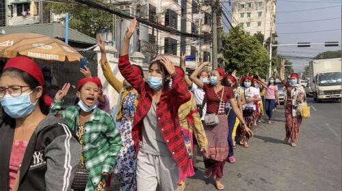 Myanmar Junta Blocks Internet Access, Anti-Coup Protests Expand