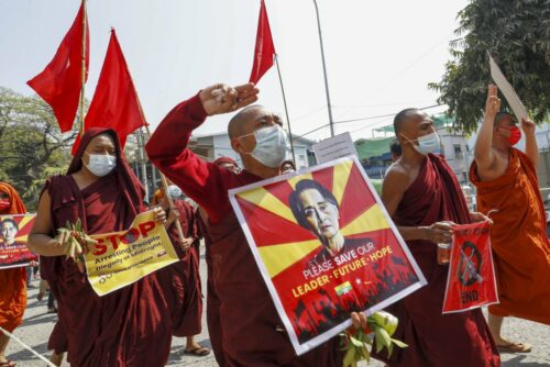 Big Protests Across Myanmar as UN Expert Fears Violence